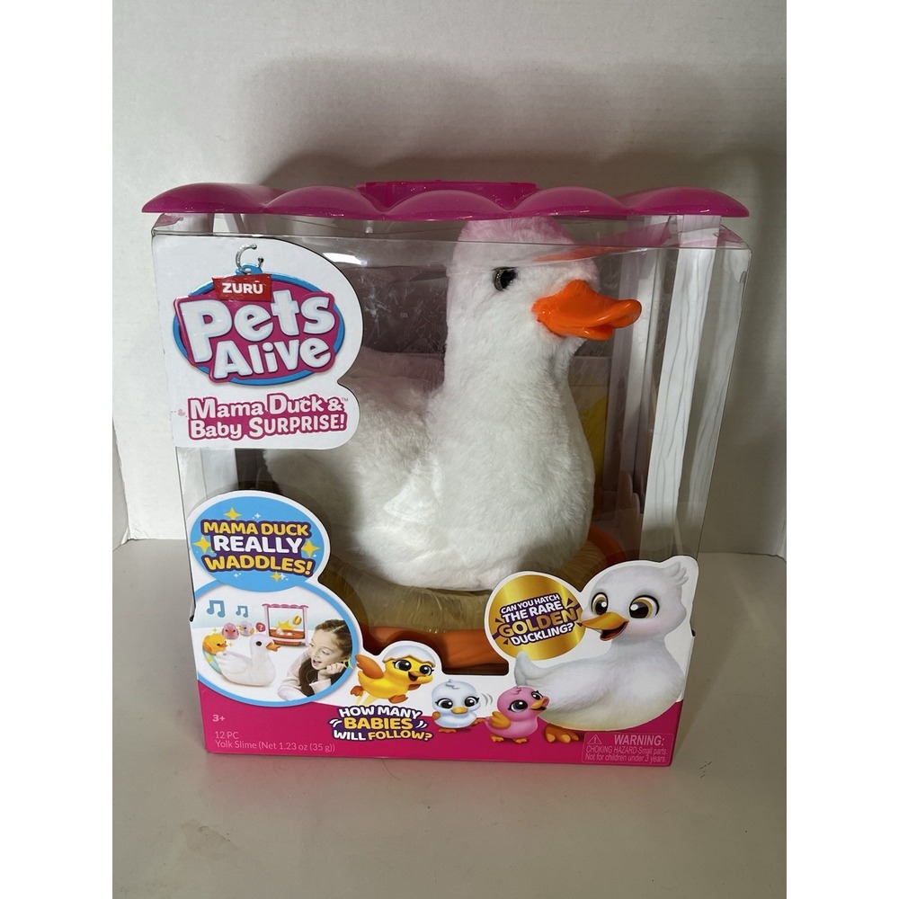 Pets Alive Mama Duck And Baby Surprise Interactive Plush ZURU - New